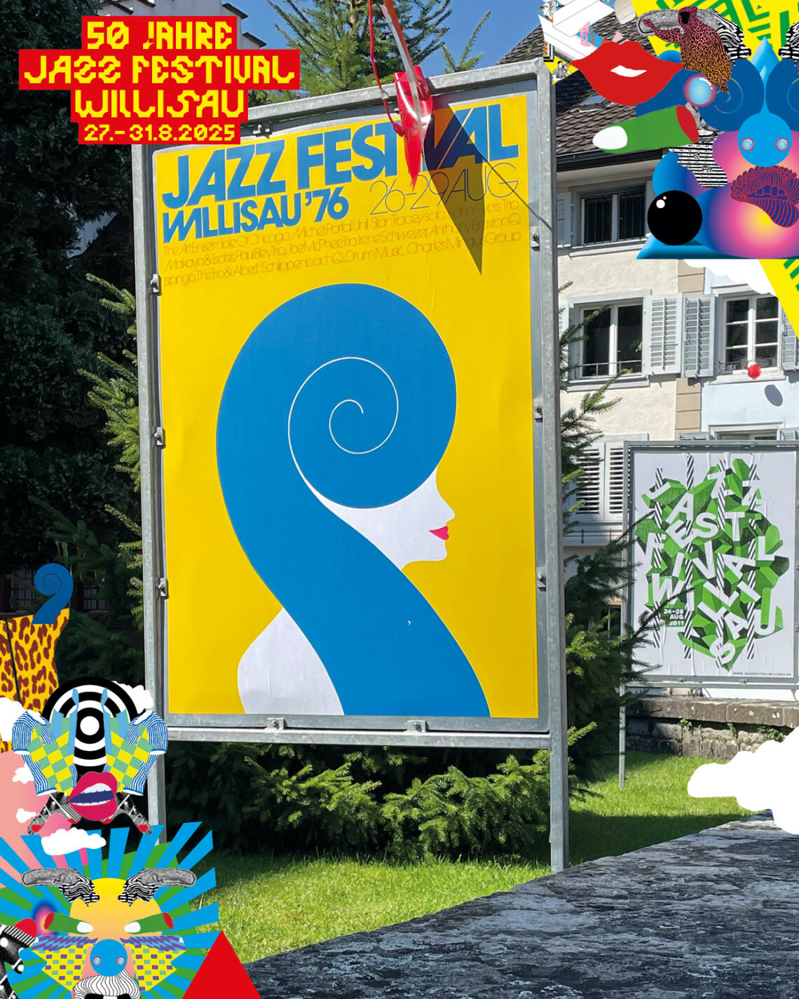 Plakate 50 Jahre Jazz Festival Willisau - Fotos: © https://www.jazzfestivalwillisau.ch/presse/aktuell/