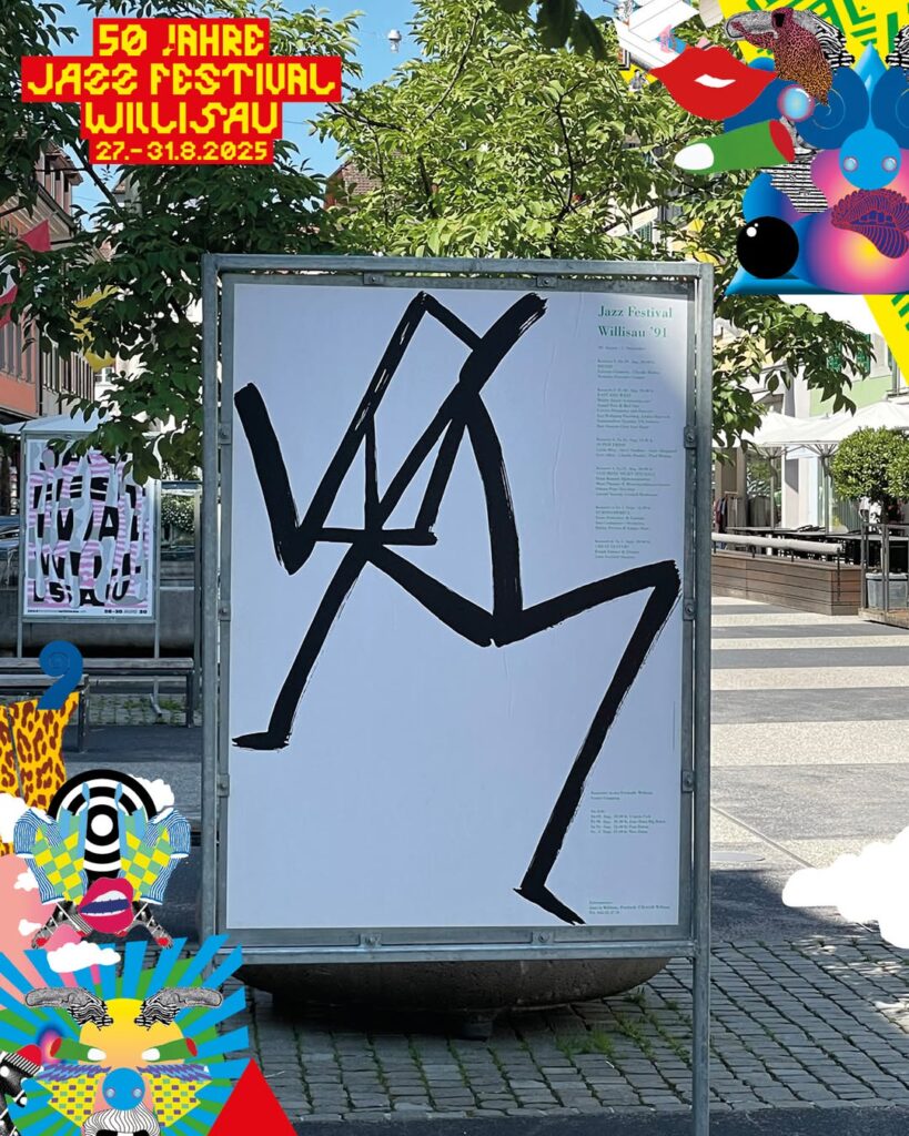 Plakate 50 Jahre Jazz Festival Willisau - Fotos: © https://www.jazzfestivalwillisau.ch/presse/aktuell/