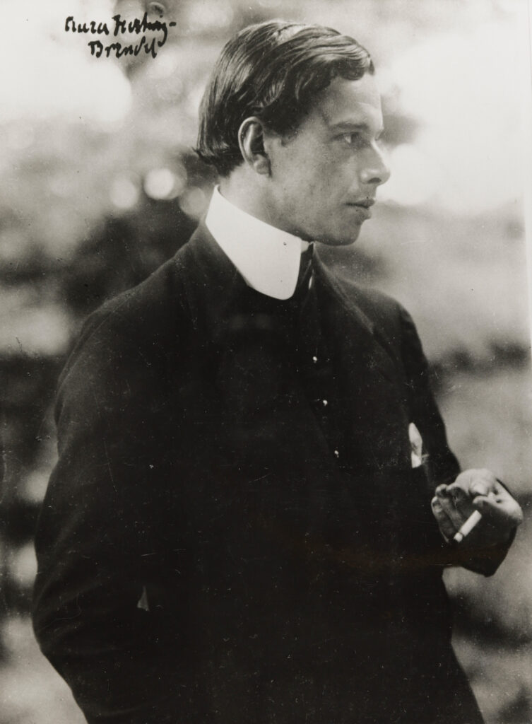 Bild: Aura Hertwig-Brendel, Porträt von Ernst Ludwig Kirchner, 1913/14, Fotografie © Nachlass Ernst Ludwig Kirchner, courtesy Galerie Henze & Ketterer, Wichtrach / Bern