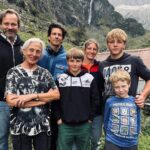 v.l.) Peter Sarsgaard, Marie-Therese Zgraggen, Michael Koch (Regie), Marius Gamma, Bernadette Gamma, Nikolay Gamma, Simon Stadler - Foto: © Hugofilm