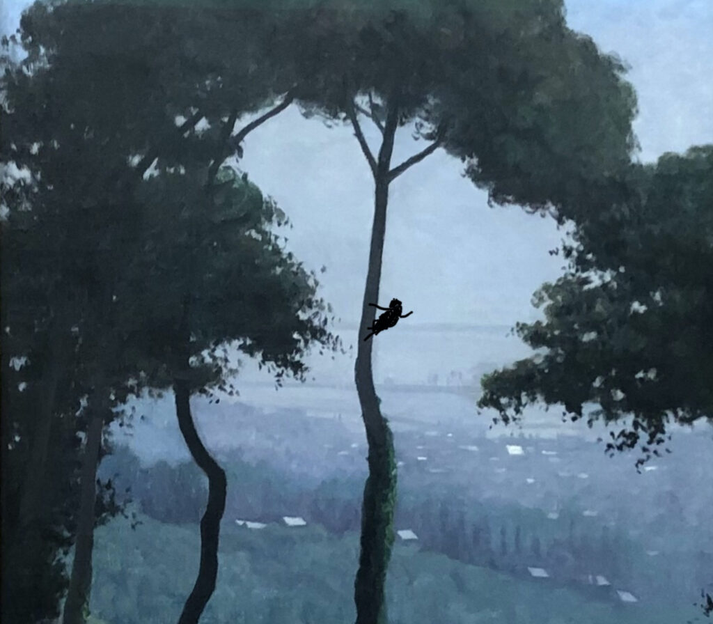 Nedko Solakov Not in the show, they didn't let me do it on the painting, 2024