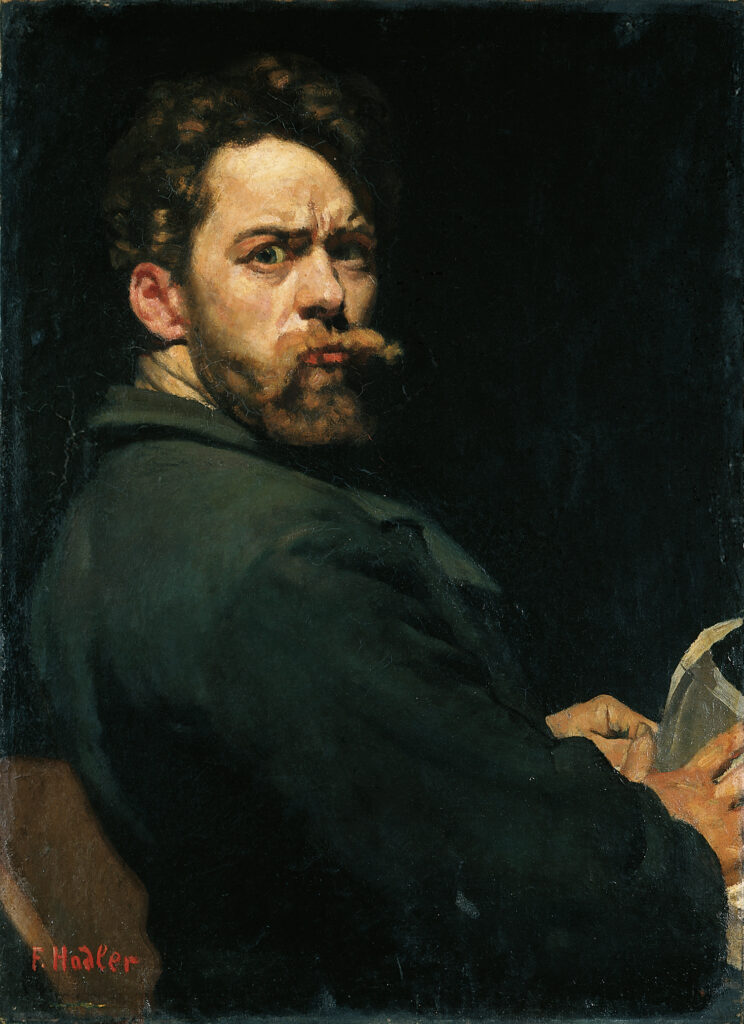 Ferdinand Hodler Selbstbildnis (Der Zornige), 1881 Öl auf Leinwand, 73 x 53 cm Kunstmuseum Bern © Kunstmuseum Bern
