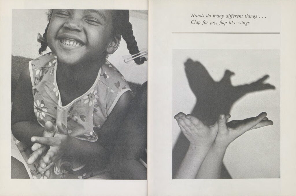 Tana Hoban avec Edith Baer, The Wonder of Hands (La magie des mains), Éditions Parents Magazine, New York, 1970 © Miela Ford