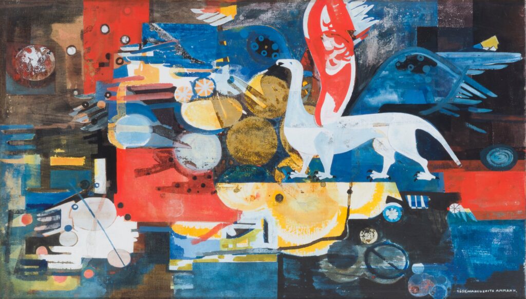 Marguerite Ammann, Der Drache, 1958, 53 x 93cm