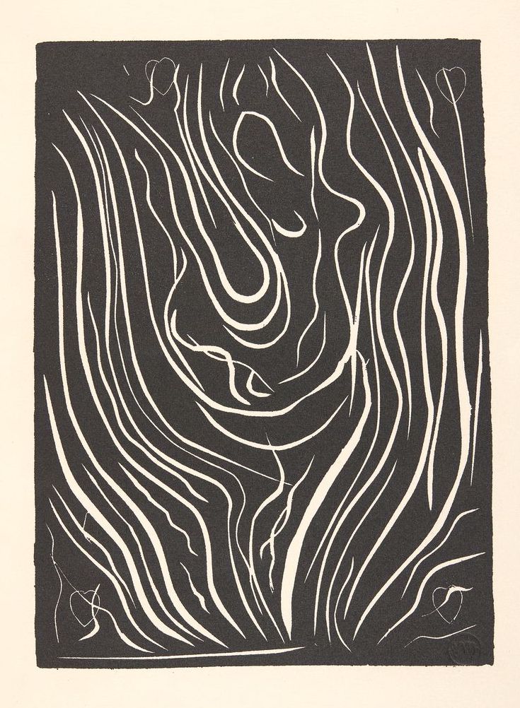 Henri Matisse, Illustration aus Anlass von «Poésie de mots inconnus», 1943Linolschnitt auf Papier, 30,4 × 23,4 cmKunsthaus Zürich, 1980