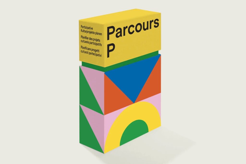 Kartenspiel «Parcours P» für partizipative Projekte im Kulturbereich. © KVS, Jane Schindler - Design © Stillhart Schindler