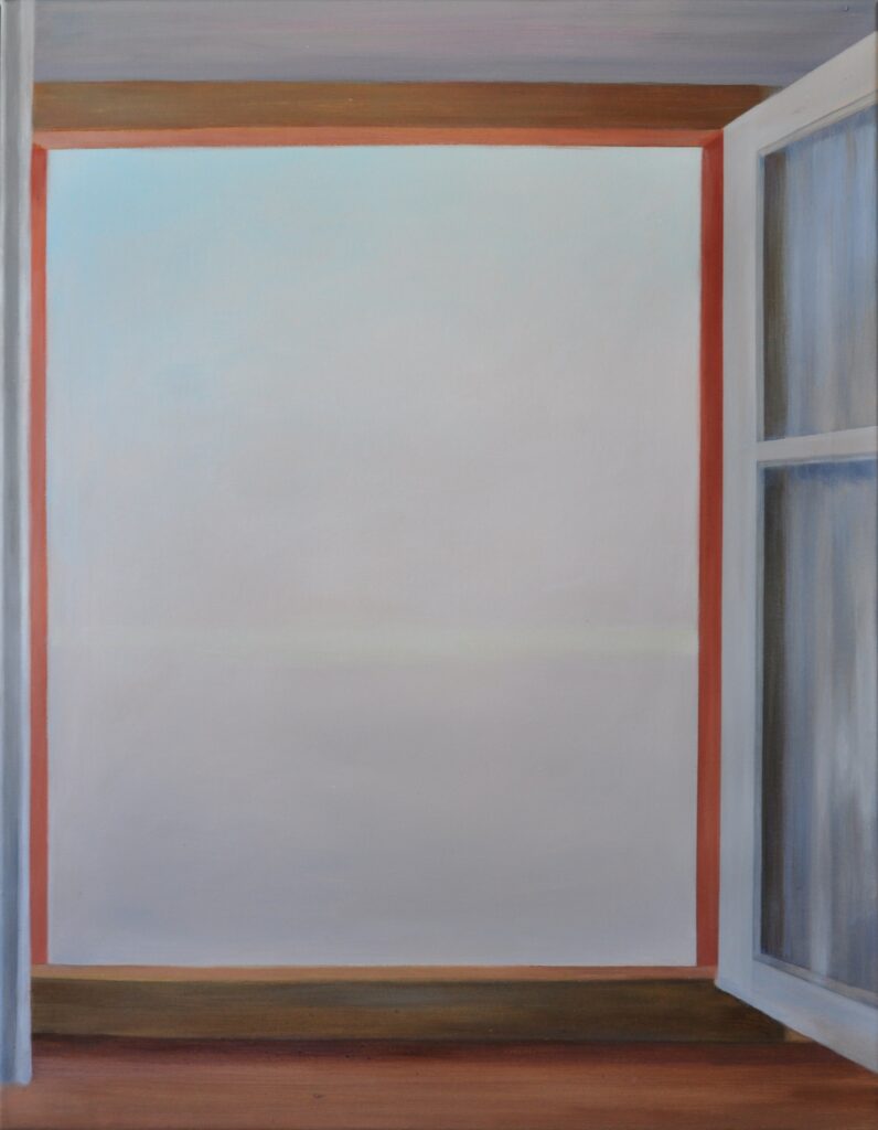 Philippe Mahler (*1957) Trilogie: Tag – Nacht – Aussicht, 2025 Acryl auf Leinwand Je 90 × 70 cm © Philippe Mahler