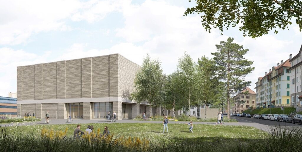 CAP_VueBatiment Le Centre archives et patrimoine (CAP): un même lieu pour trois institutions neuchâteloises