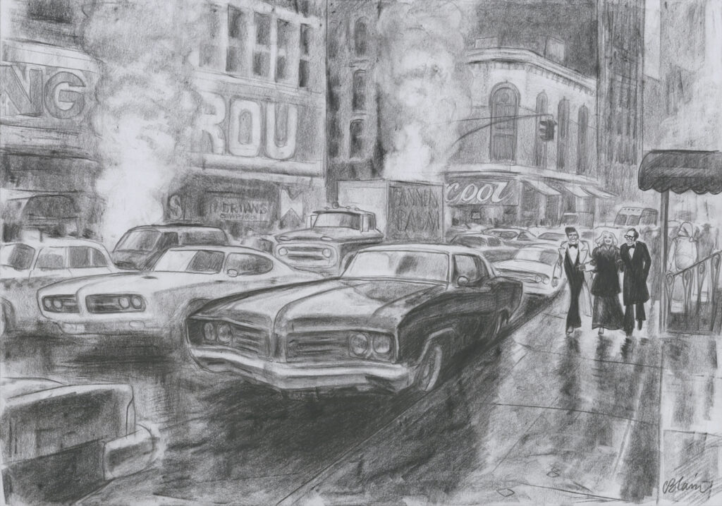 © Christophe Blain, «Noël à New York», Original Coverillustration für Le Journal Spirou N°4260–4261, 2019 Dupuis, Marcinelle, 2019 Courtesy Galerie Barbier, Paris