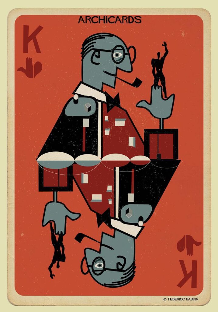 Federico Babina, Archicards. Le Corbusier, 2016.© Federico Babina