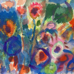 Heinz-Peter Kohler, Blumengarten, Aquarelle sur papier | Aquarell auf Papier, 17.5 x 28.5 cm, 2021, Archive | Archiv HPK