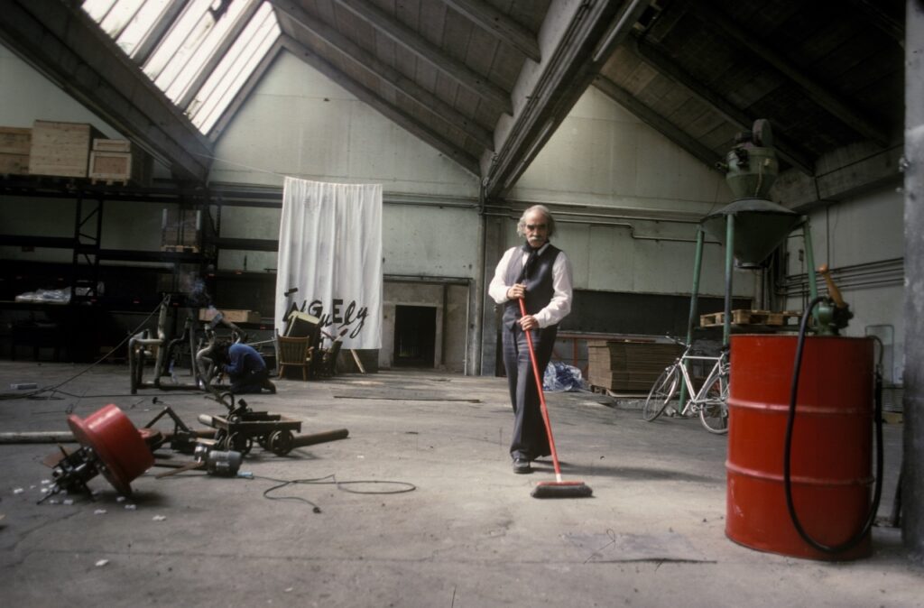 Jean Tinguely, 1989 © Photographie Alain Bizos