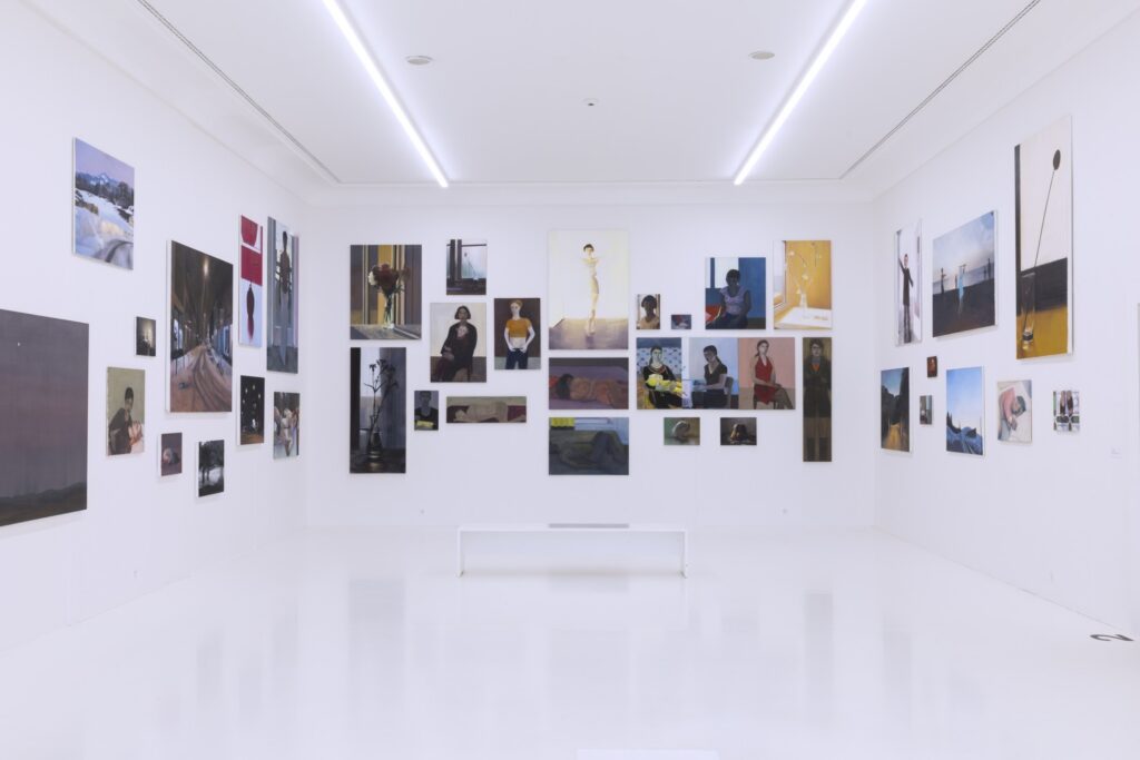 Ausstellungsansicht «Nun, da Himmel und Erde und Winde ruhen» mit Werken von Andrea Muheim - Foto: Studio Massimiliano Rossetto