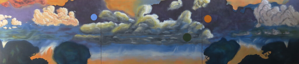 Yann Stéphane Bisso, En second lieu ..., 2025, 100 × 450 cm, 2025, Courtesy of the artist