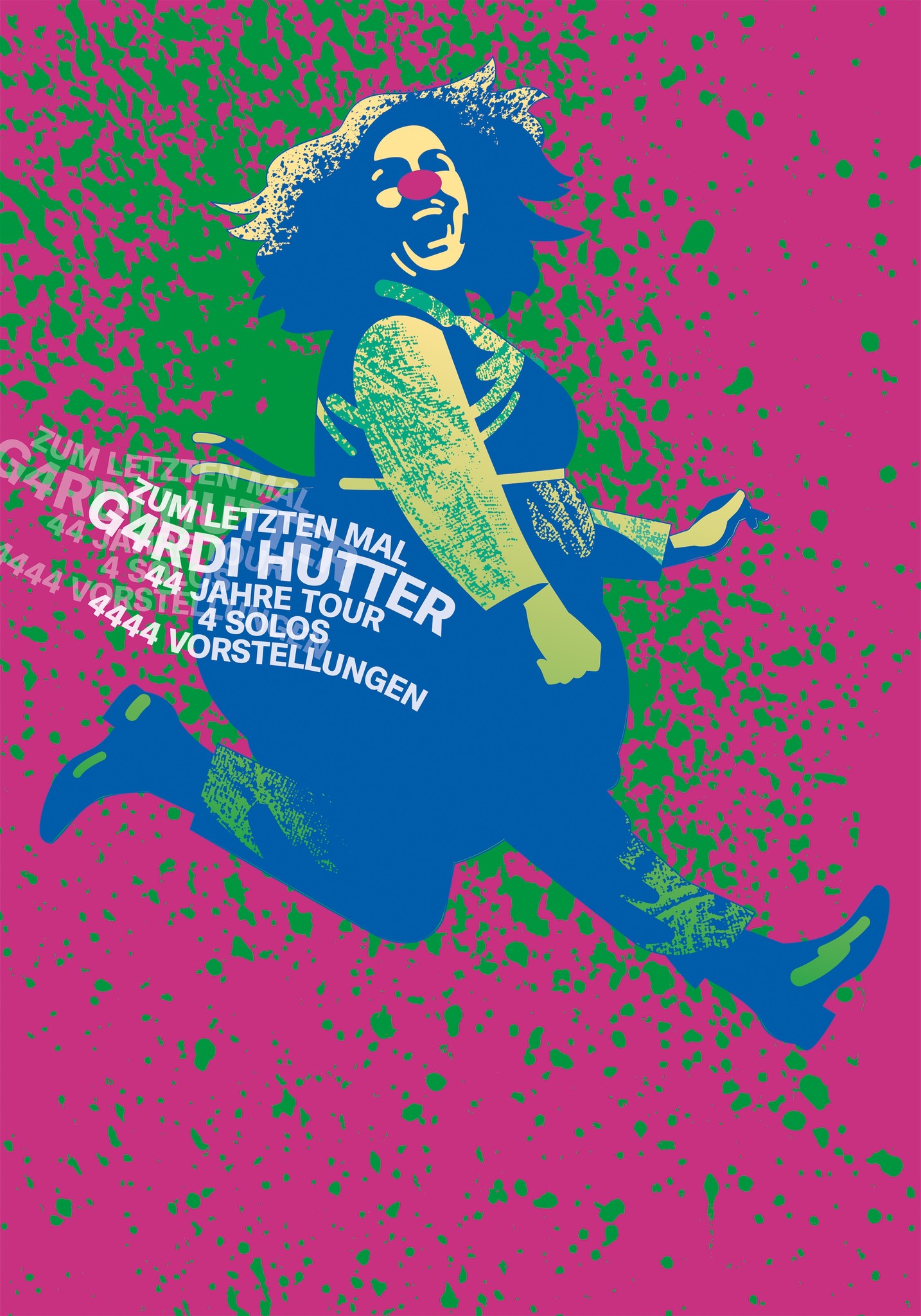 Bild: G4RDI HUTTER, 44 Jahre Tour – Wundervolles Plakat von Stephan Bundi, 2024
