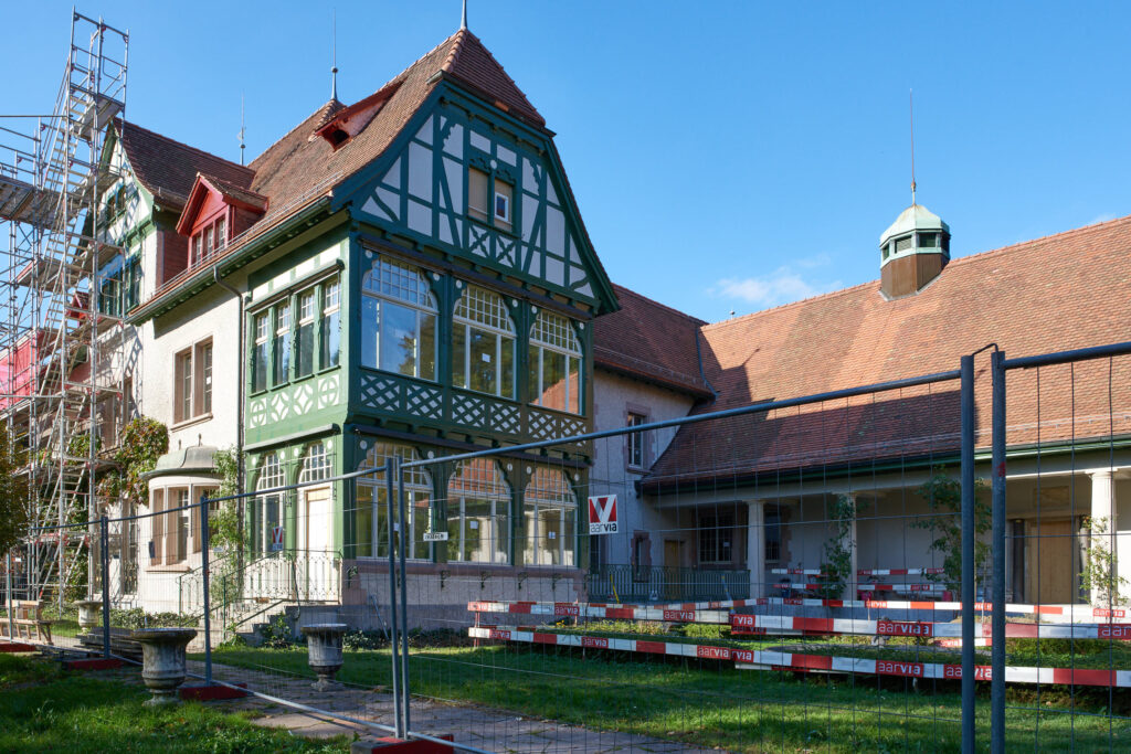 Saniertes Holzfachwerk und Dach, Oktober 2025, Museums Langmatt, Foto: © Erwin Auf der Mauer