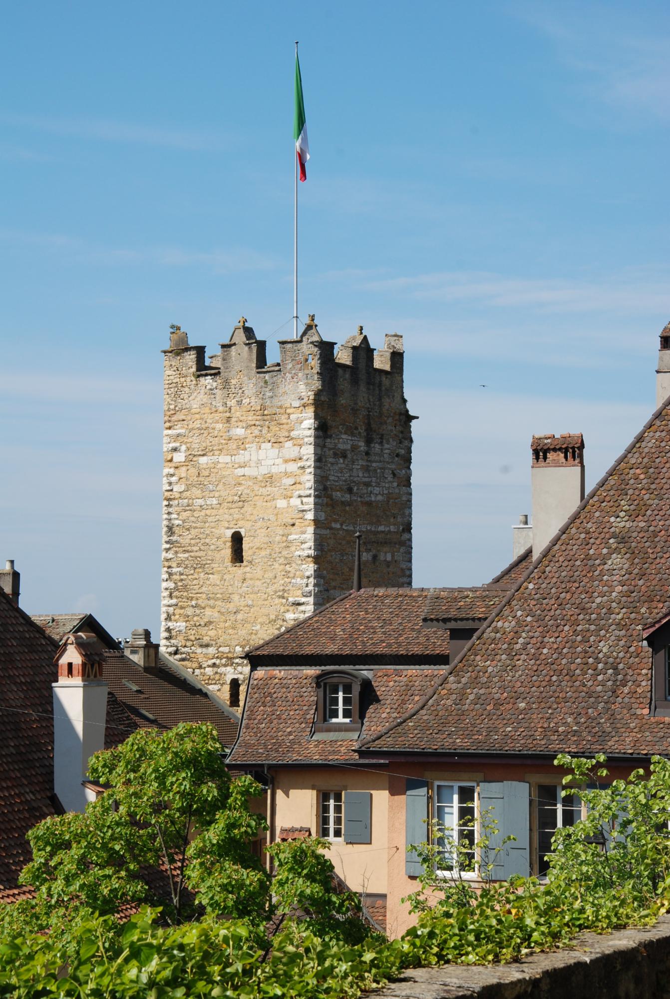 Tour des prisons Neuchâtel. © Tourisme neuchâtelois https://www.j3l.ch/de/P49670/erlebnisse/kultur-museen/kulturerbe/der-gefaengnisturm-tour-des-prisons