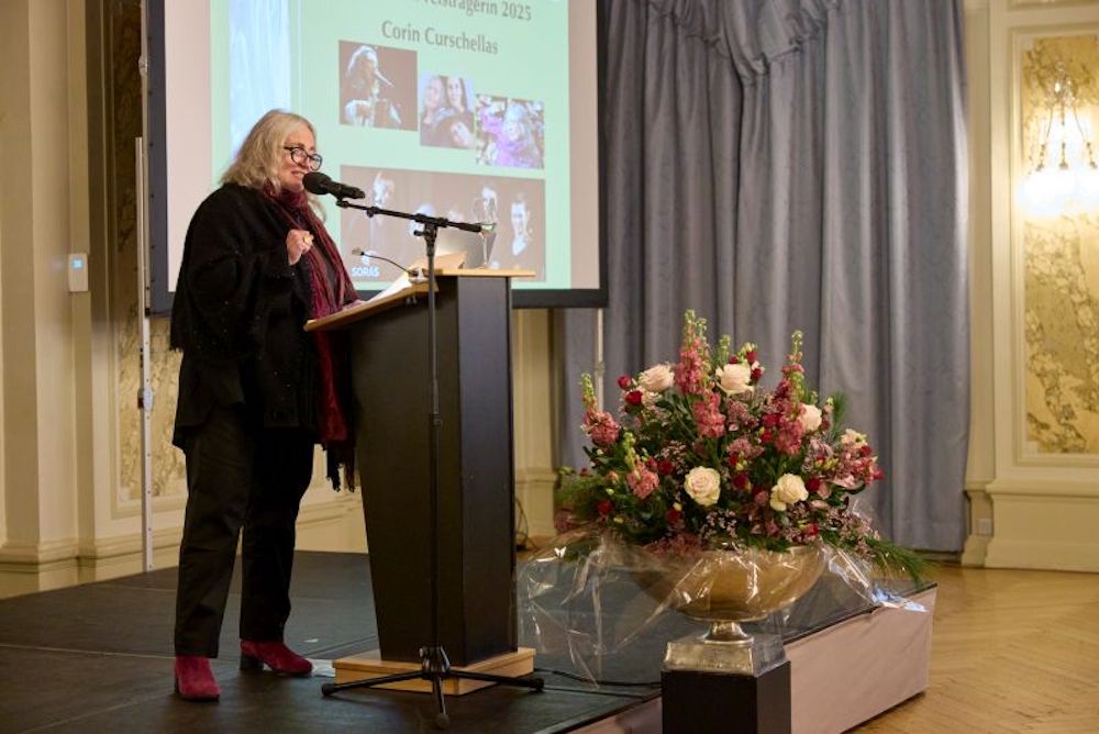 Corin Curschellas bei der Preisverleihung - Foto: © Annette Boutellier / Brandenberger-Stiftung, 2025