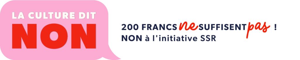Non à l’initiative visant à réduire de moitié le financement de la SSR — elle impacte directement la culture suisse