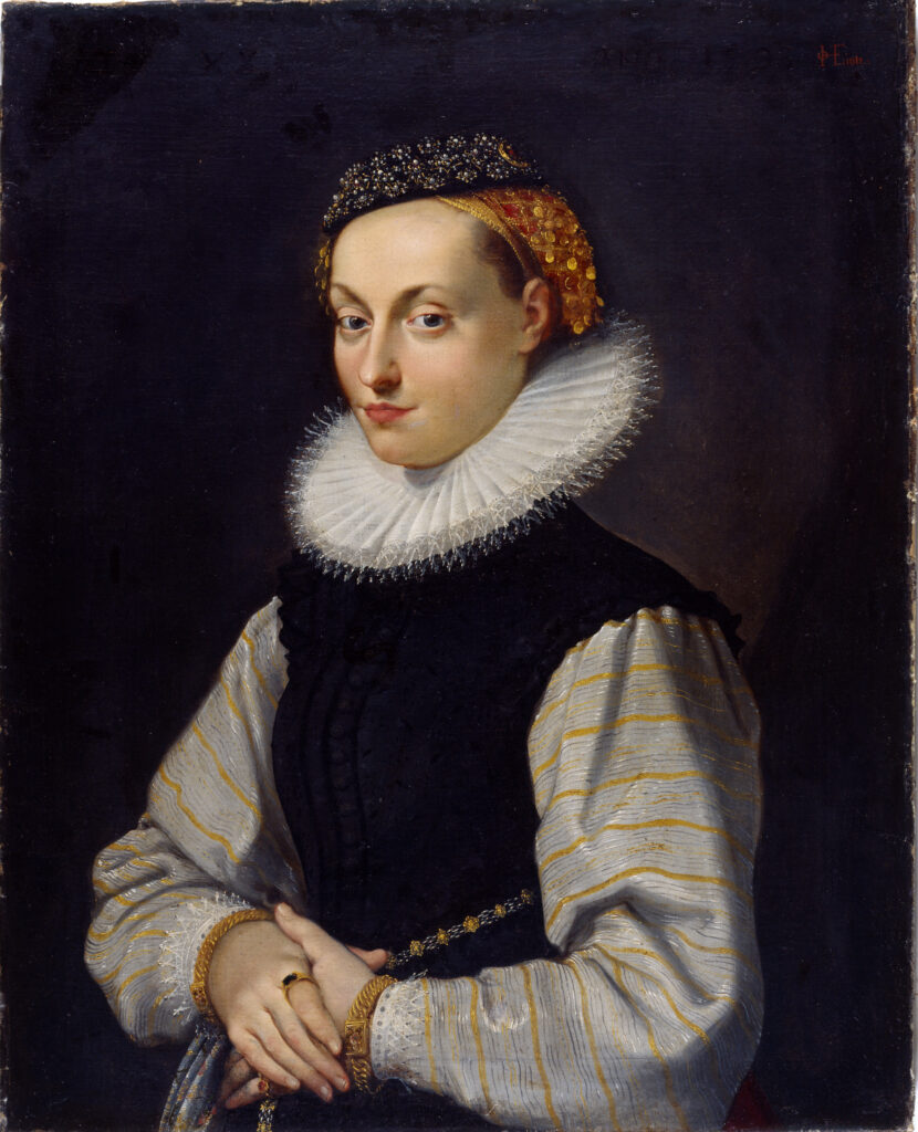 Joseph Heintz d. Ä. Bildnis einer Dame, 1598 Öl auf Leinwand 87 × 70 cm Kunstmuseum Bern, Depositum der Schweizerischen Eidgenossenschaft, Bundesamt für Kultur, Gottfried Keller- Stiftung, Bern Foto: Kunstmuseum Bern