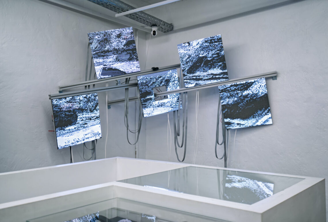 Lukas Truniger, Lost in rasterized Translation, 2025, Hamcus showroom, Paris (F), courtesy of the artist