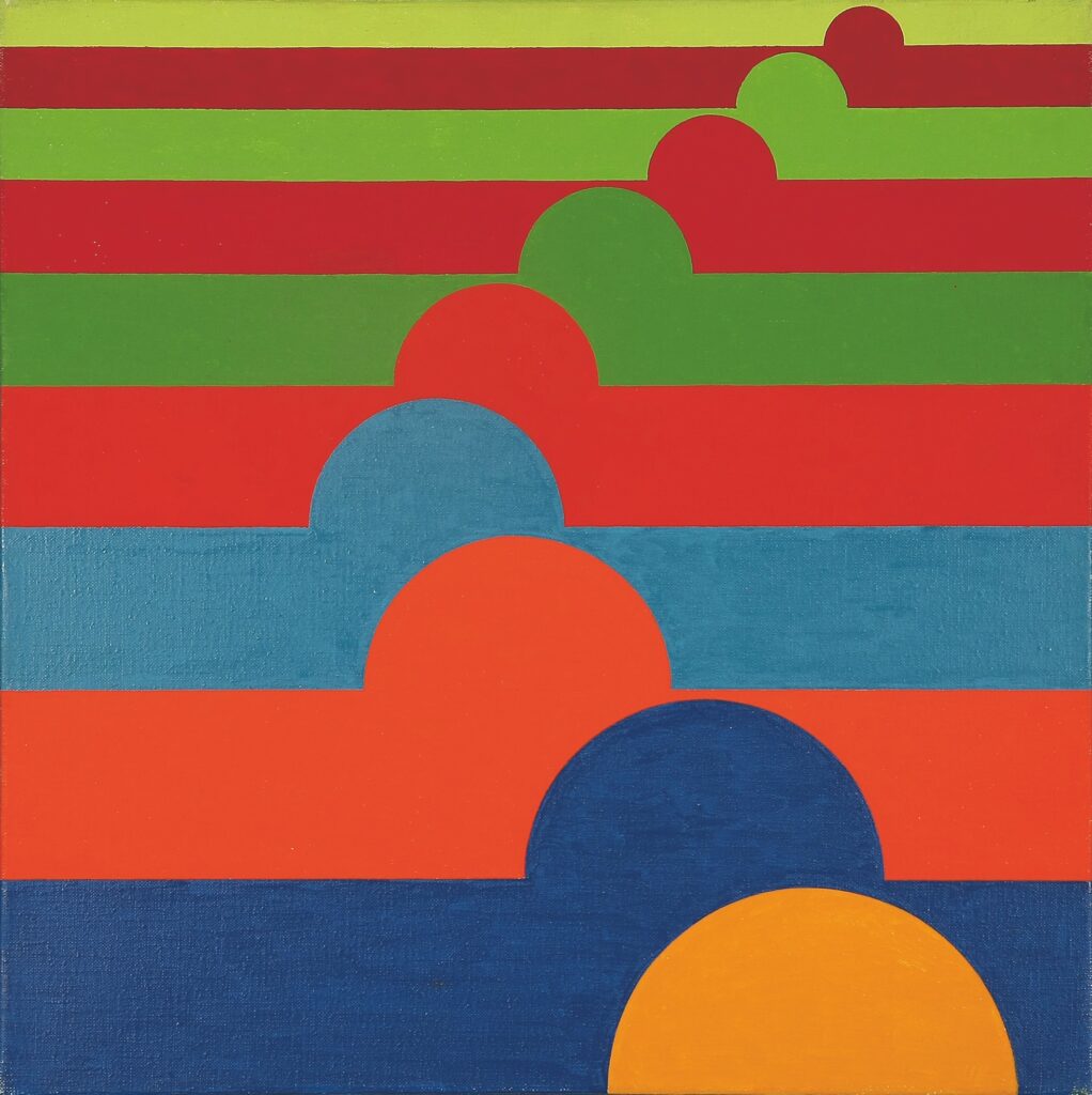Anstieg II A (Ibiza), 1972, Öl auf Leinwand, 50 × 50 cm © Robert S. Gessner Kunststiftung, Peter Schälchli