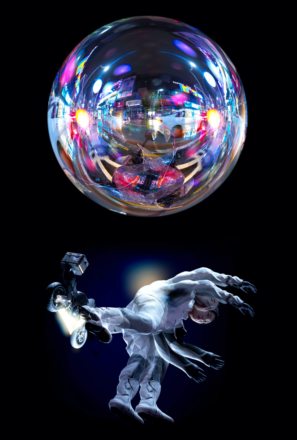 Ayoung Kim, Fotogramma tratto da «Delivery Dancer’s Sphere», 2022 © Ayoung Kim