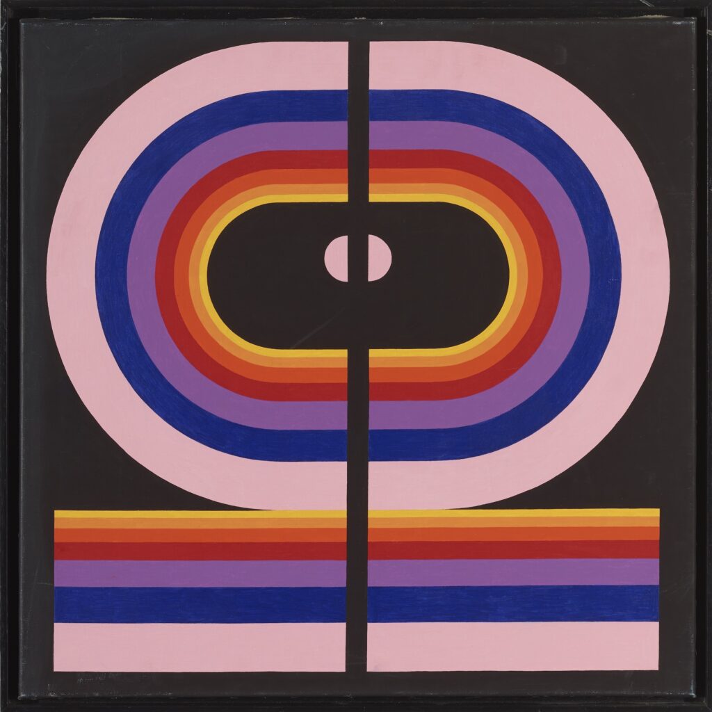 Grosses Omega II (Zürich), 1971, Öl auf Leinwand, 70 × 70 cm © Robert S. Gessner Kunststiftung, Peter Schälchli