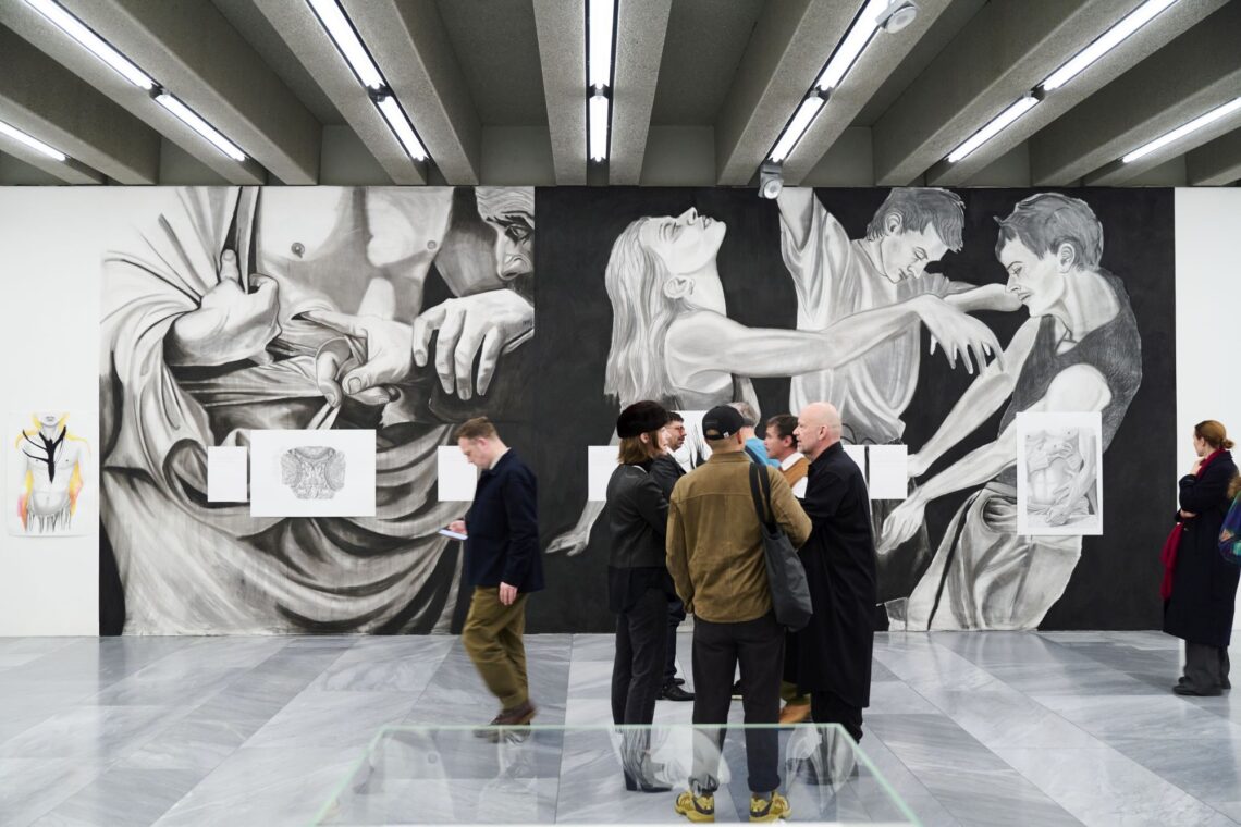 Projektansicht © Marc Bauer, «Fear, Rage, Desire. Stil Standing», Kunstmuseum Basel 2026 - Foto: © Raphaela Graf