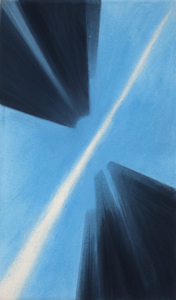 Robert Zandvliet Ohne Titel / Untitled, 2020 Eitempera auf Baumwolle /Egg tempera on cotton 50 x 30 cm Courtesy Peter Blum, New York (US) © Robert Zandvlie