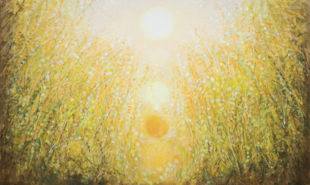 Robert Zandvliet Paradaidha „Zora“, 2023 Eitempera auf Leinen / Egg tempera on linen 270 x 450 cm Besitz des Künstlers / Property of the Artist © Robert Zandvliet
