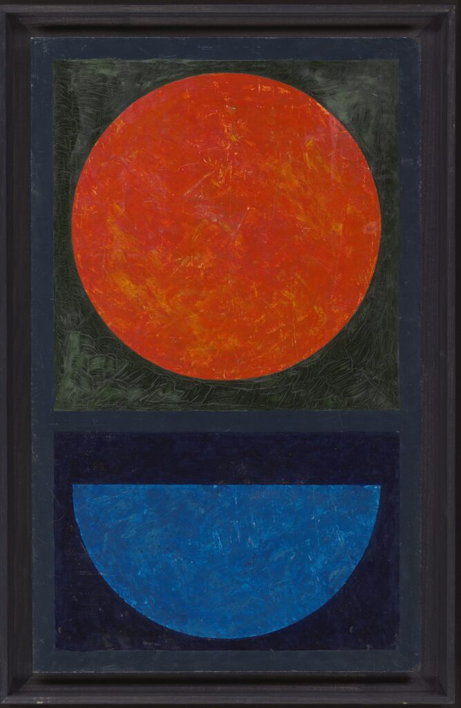 Venus y Marte (Zürich:Ibiza), 1966, Öl auf Pavatex, 50 × 31 cm © Robert S. Gessner Kunststiftung, Peter Schälchli
