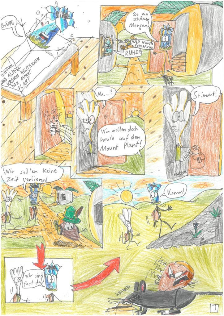 Fumetto-Wettbewerb 20026 _ Kategorie III (bis 12 Jahre) 1. Platz Linus Affentranger «Mount Plant» (12, Maisprach BL)
