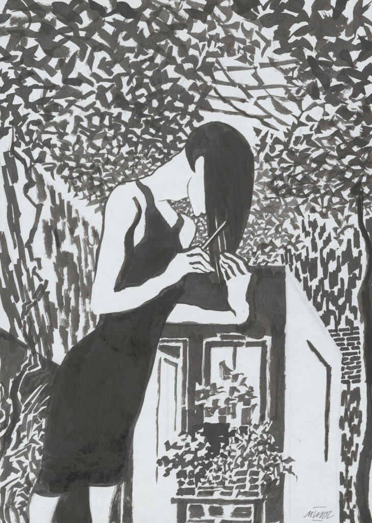 © José Muñoz, Ohne Titel, 2013, «Tintas Negras» Edition Mœbius, Buenos Aires, 2015 7/7