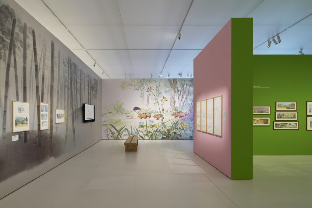 Vues d’exposition mudac, Isao Takahata, Vue expositions, 2026 © mudac, Guillaume Python