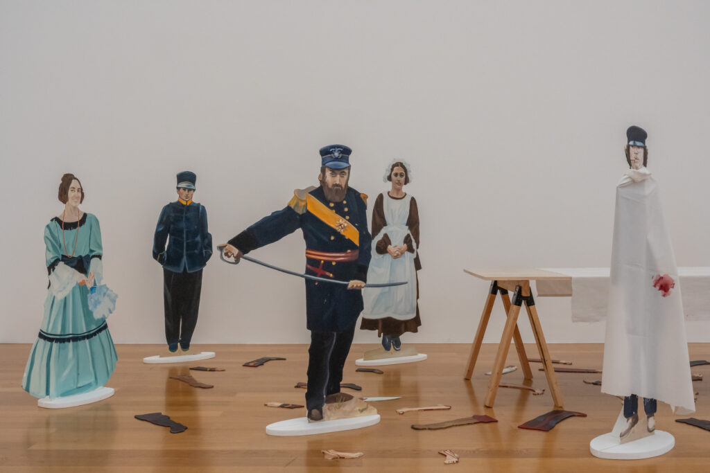 Eleanor Antin Field Operation, aus The Angel of Mercy, 1977 (Detail) Installationsansicht Kunstmuseum Liechtenstein Foto: Sandra Maier © Eleanor Antin / Kunstmuseum Liechtenstein