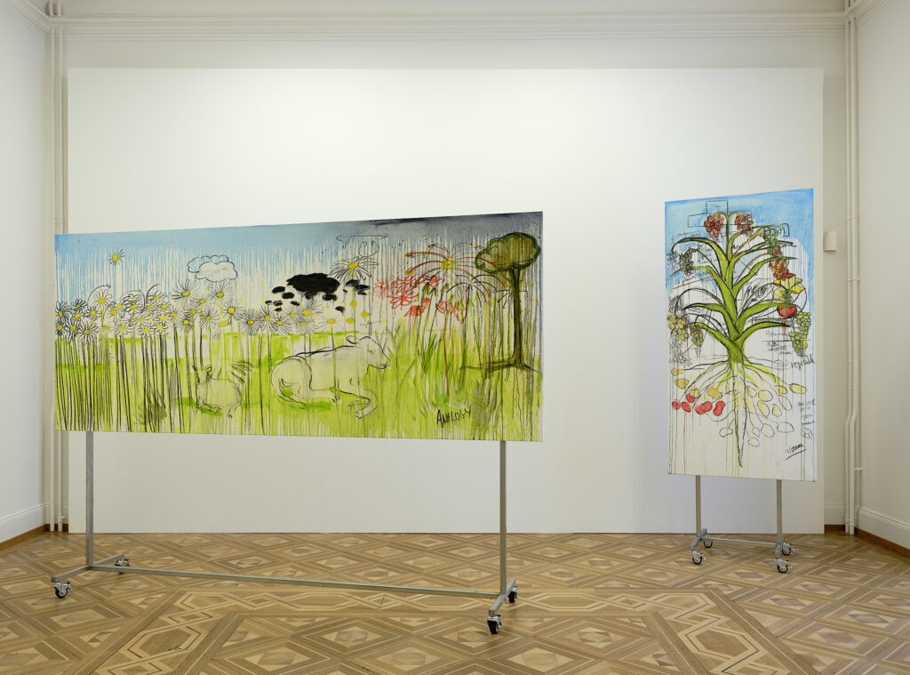 Ausstellungsansicht Fabrice Hyber im Kunstmuseum Thun, 2026 - Foto: © David Aebi