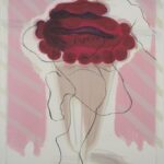 Yvone Duruz, Montréal jogging, 1981, lithographie, 76 x 57 cm. Collection privée, photo : Aldo Ellena © Succession Yvone Duruz