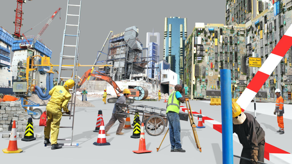 Peter Aerschmann, BABEL I, 2012, Video, 8 Min loop, Courtesy des Künstlers