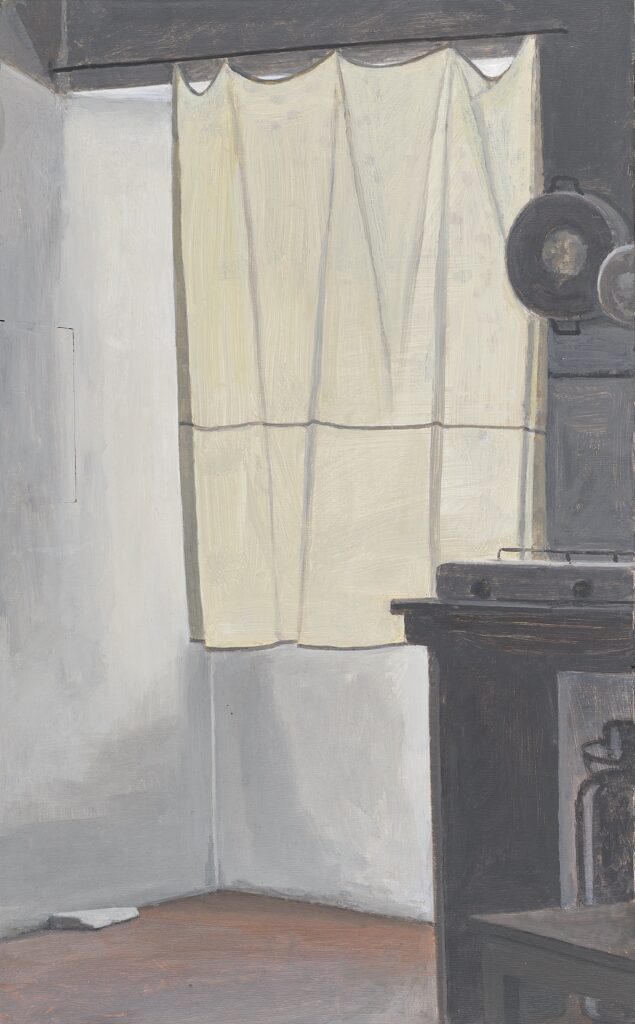 Heiner Kielholz (*1942) San Carlo (Cucina), 2019 Öl auf Sperrholz, 63.0 x 38.5 cm