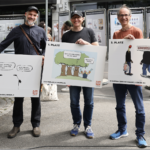 (v.l.) Metabene, Tom Fiedler und Schlorian - Foto: © zenzfotografie, https://www.bissfest.net/index.php/ausstellung/