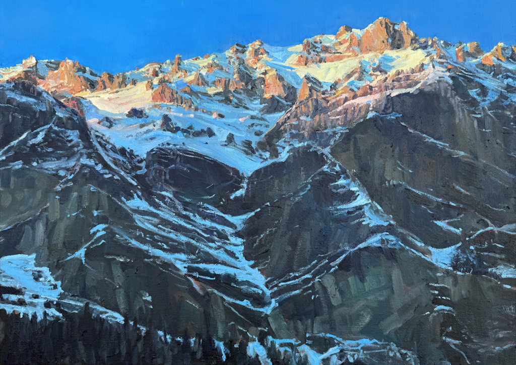 Franziska+Krauss_Alpenglühen_2026_Öl_50x70cm