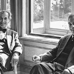 Johannes Fulda (links) und Hans-Jörg Heusser in der Villa Bleuler, 1993 - Foto: SIK-ISEA