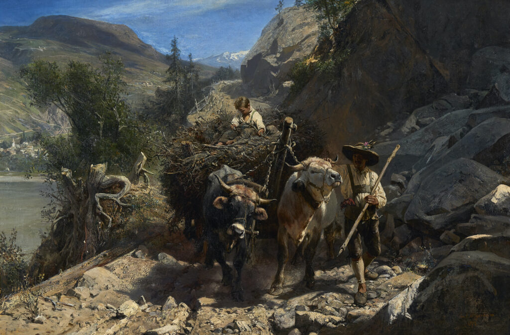 Meyerheim, Paul_Bergab, bei Bozen, 1872_Foto Walter Bayer, München