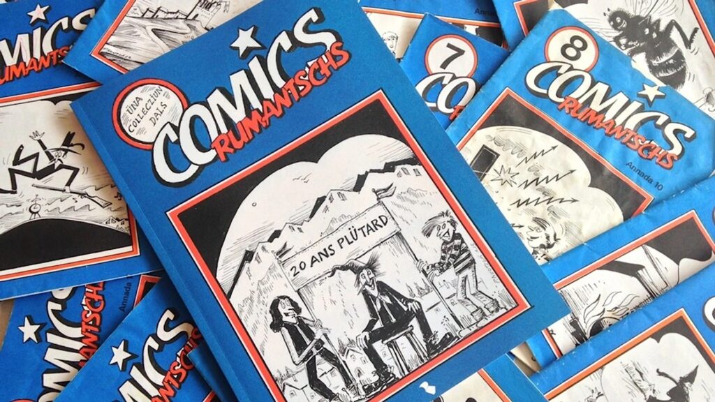 © Paulin Nuotclà, 20 Ans Plütard, Comics rumantschs, https://chasaeditura.ch/de/comics-rumantschs/