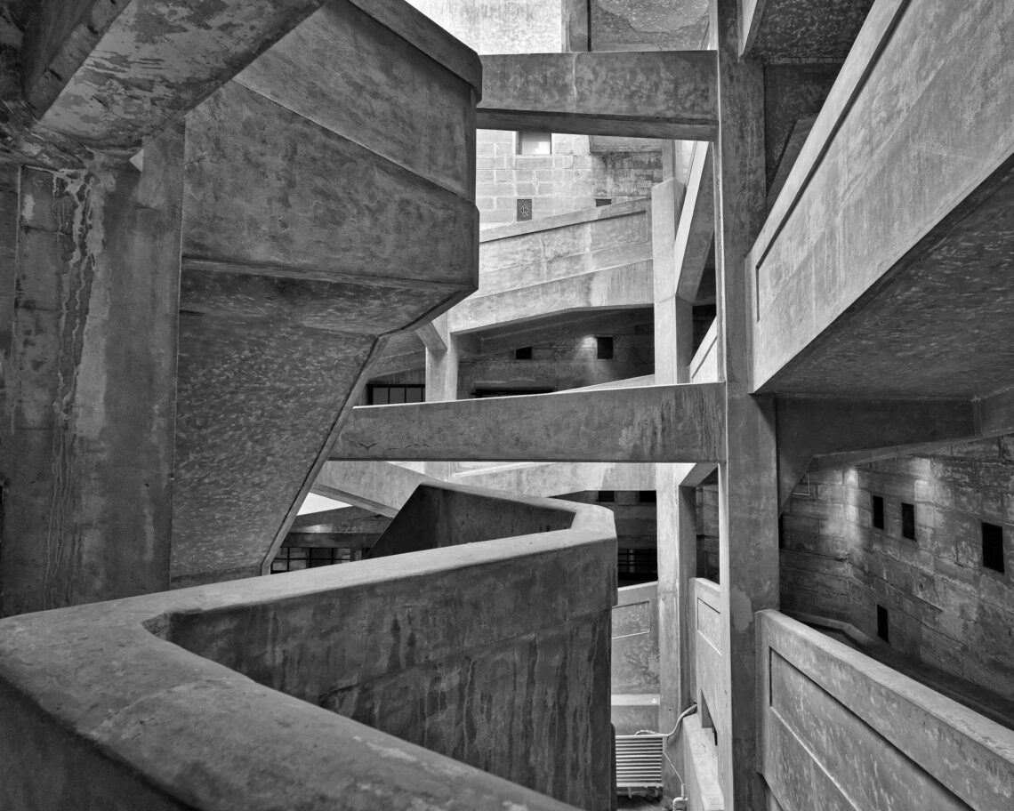 Pino Musi: from the series Hyperbole. Former municipal slaughterhouse, repurposed into a multimedia centre. Shanghai, 2023 - © Pino Musi, 2026