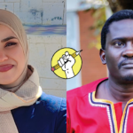 Safaa Oda et Jimmy «Spire» Ssentongo - Photos: https://freedomcartoonists.com/?lang=fr