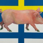 Key Visual: Beat Scherer (*1955) und Roger Bischofberger (*1958), [Schwein] «Sarah», Acryl auf Leinwand, Kunstsammlung Kanton Luzern