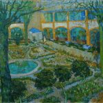 Vincent van Gogh (1853–1890), Der Innenhof des Hospitals von Arles, 1889, Öl auf Leinwand, 73 x 92 cm - Public domain - https://www.bundessammlungen.ch/de/collection/item/11378/
