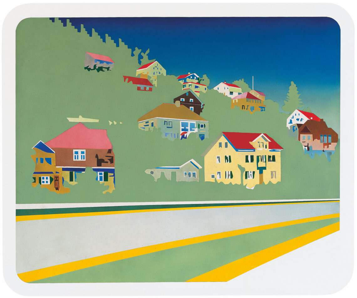 Max Matter (*1941), Hungerberg, 1968 Spray auf Kelco, 100 x 120 cm Aargauer Kunsthaus / Ankauf 1968 © Max Matter Foto: Jörg Müller